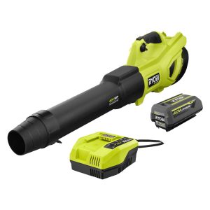 40V HP BRUSHLESS WHISPER SERIES 650 CFM 160 MPH LEAF BLOWER CORDLESS WITH 4.0 AH BATTERY AND CHARGER